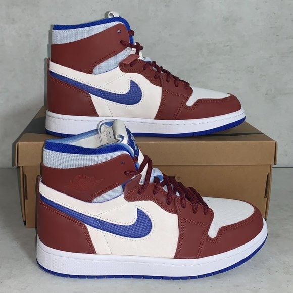 Jordan 1 Zoom Air CMFT Team Red Womens Size 7US - Picture 1 of 9